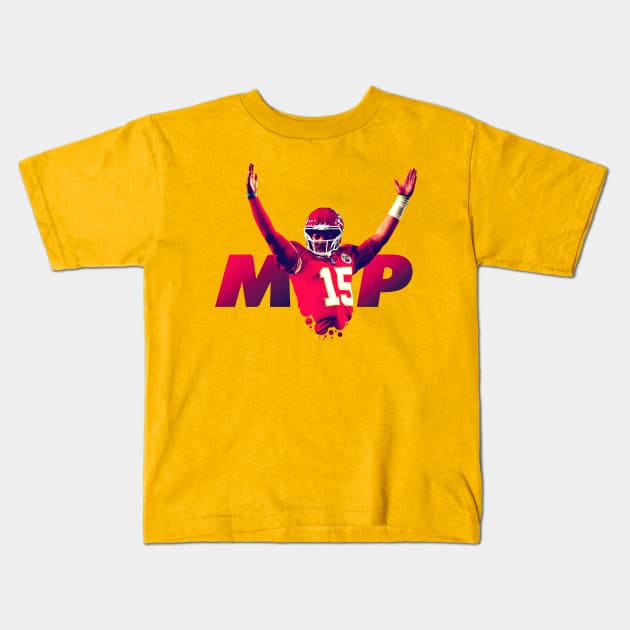 Mahomes MVP Kids T-Shirt by Super Secret Villain